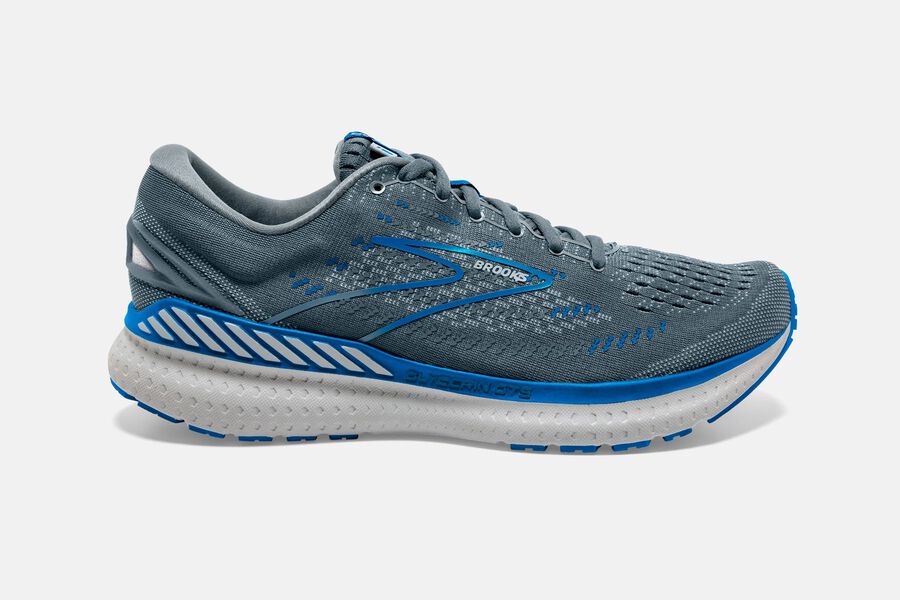 Brooks Israel Glycerin GTS 19 Road Running Shoes Mens - Grey/Blue - CNU-951073